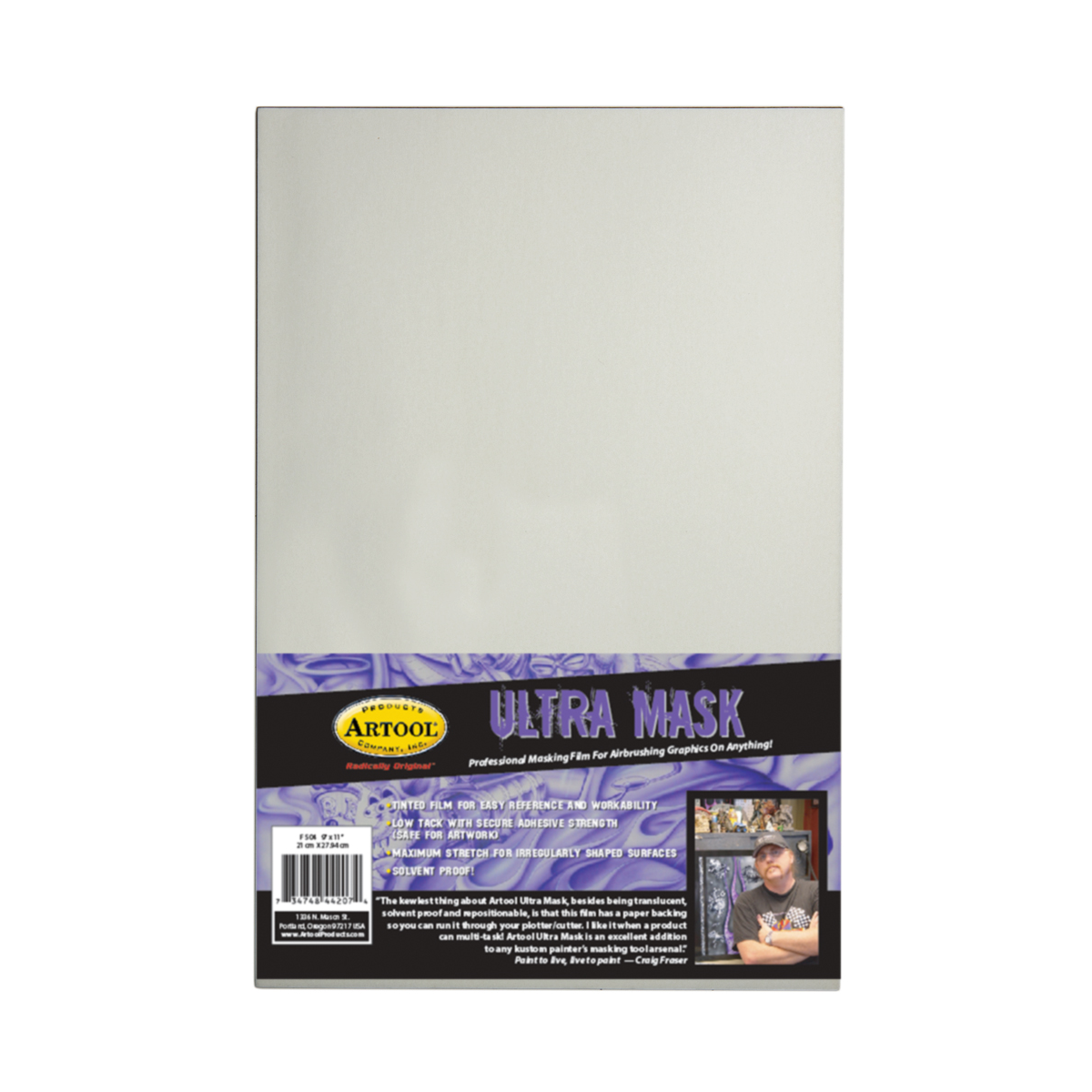 F504 Artool Ultra Mask Sheets 9 x 11" Pkt 5