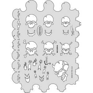 Anest Iwata FH-SK11 Anest Iwata Freehand Airbrush Painting Templates