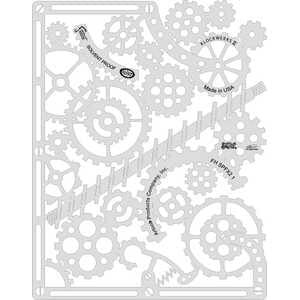 Iwata Steampunk Clockwork Template Airbrush Design Stencil